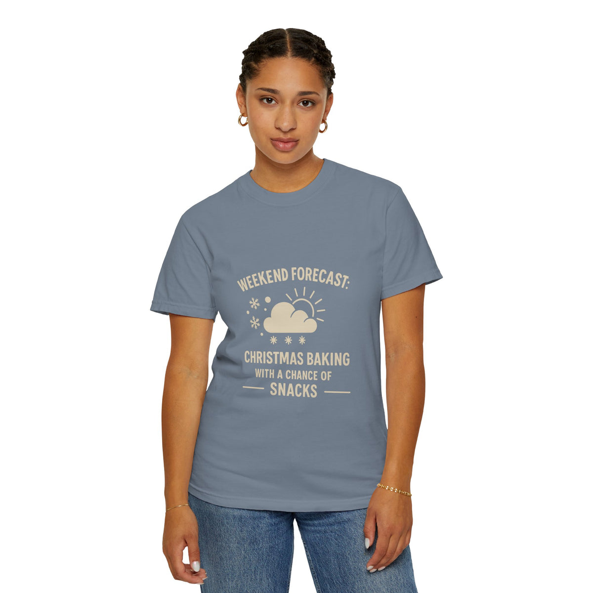 Christmas Baking T-Shirt — "Weekend Forecast: Christmas Baking with a Chance of Snacks"- Trending Now - October 2026