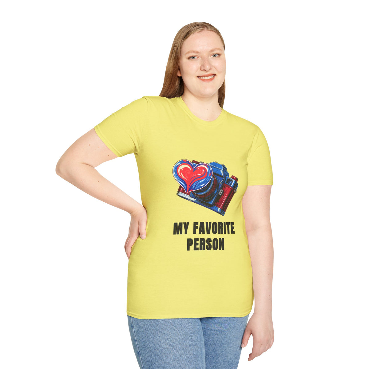 My Favorite Person Camera Heart T-Shirt — Photography Lover Graphic Tee - Trending Now - August 2026
