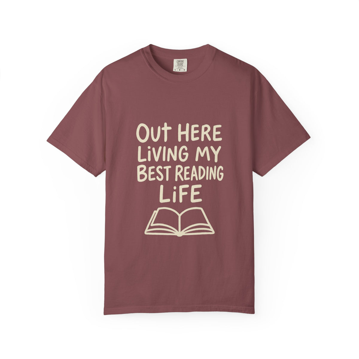 Reading Life T-Shirt — "Out Here Living My Best Reading Life" Book Lover Tee - Trending Now - October 2026
