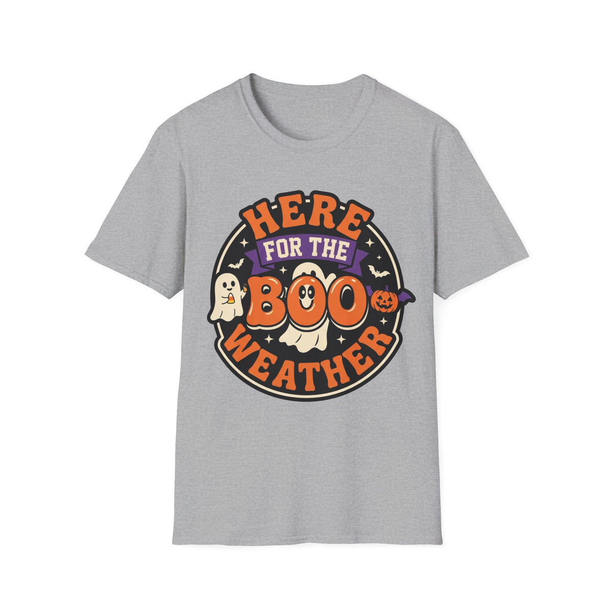 Halloween 'Here for the Boo Weather' T-Shirt - Trending Now - August 2026