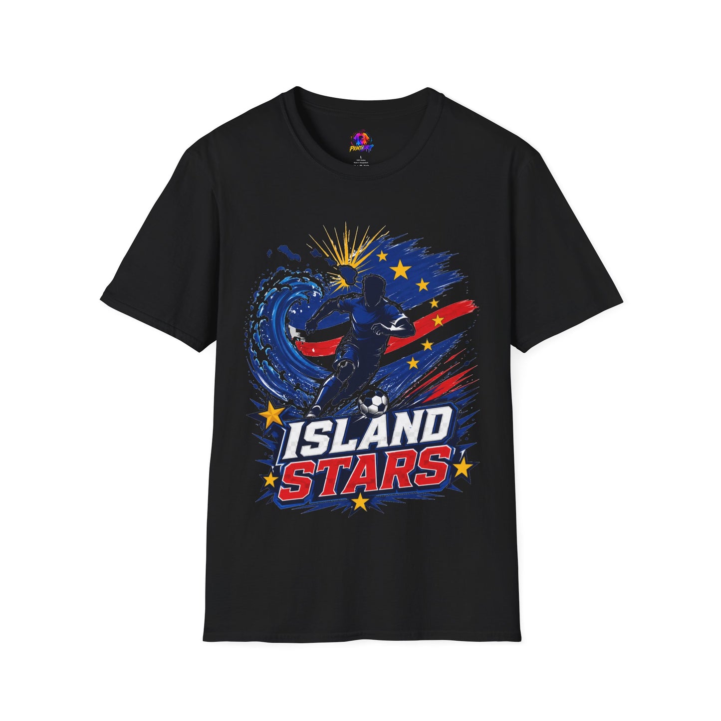 Cabo Verde Island Stars Soccer T-Shirt – Pacific Wave Football Team Tee