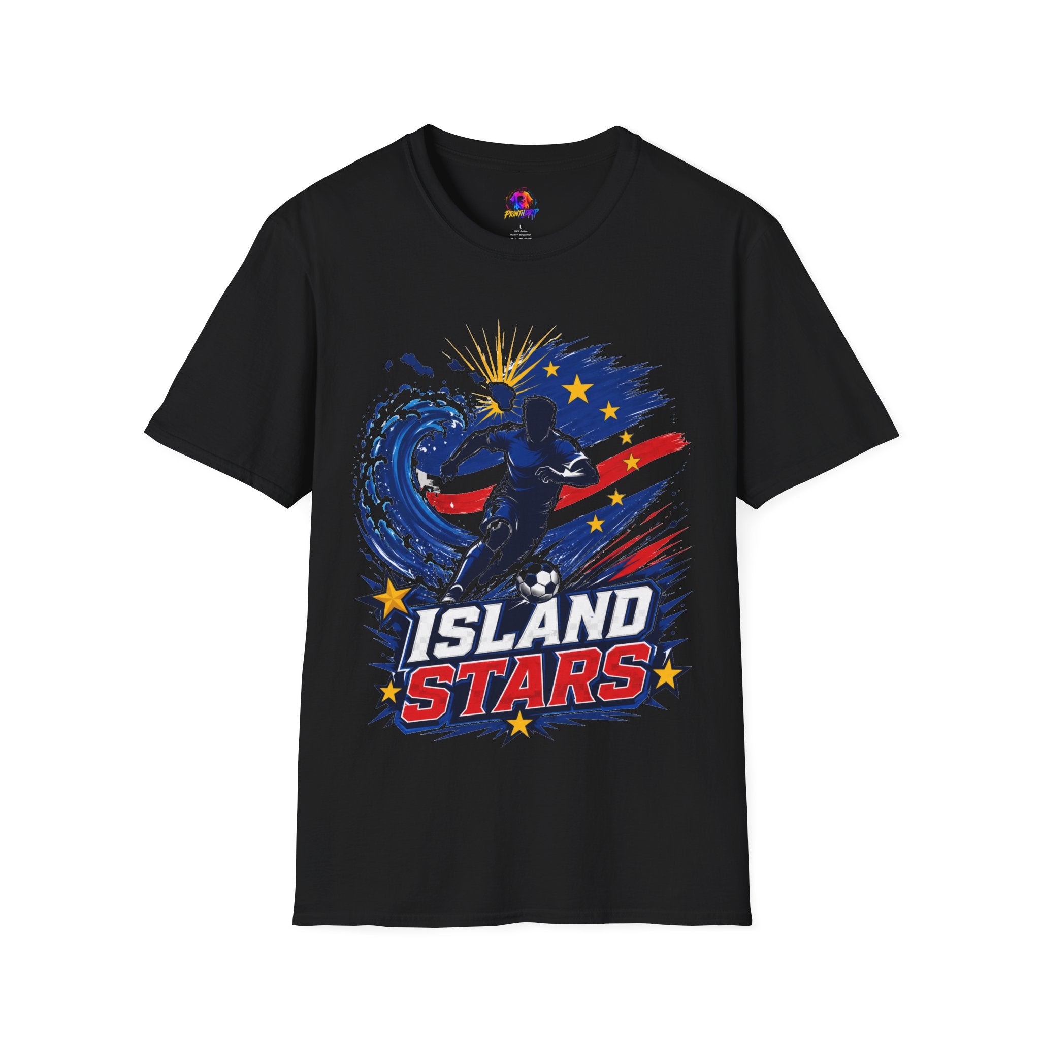 Cabo Verde Island Stars Soccer T-Shirt – Pacific Wave Football Team Tee