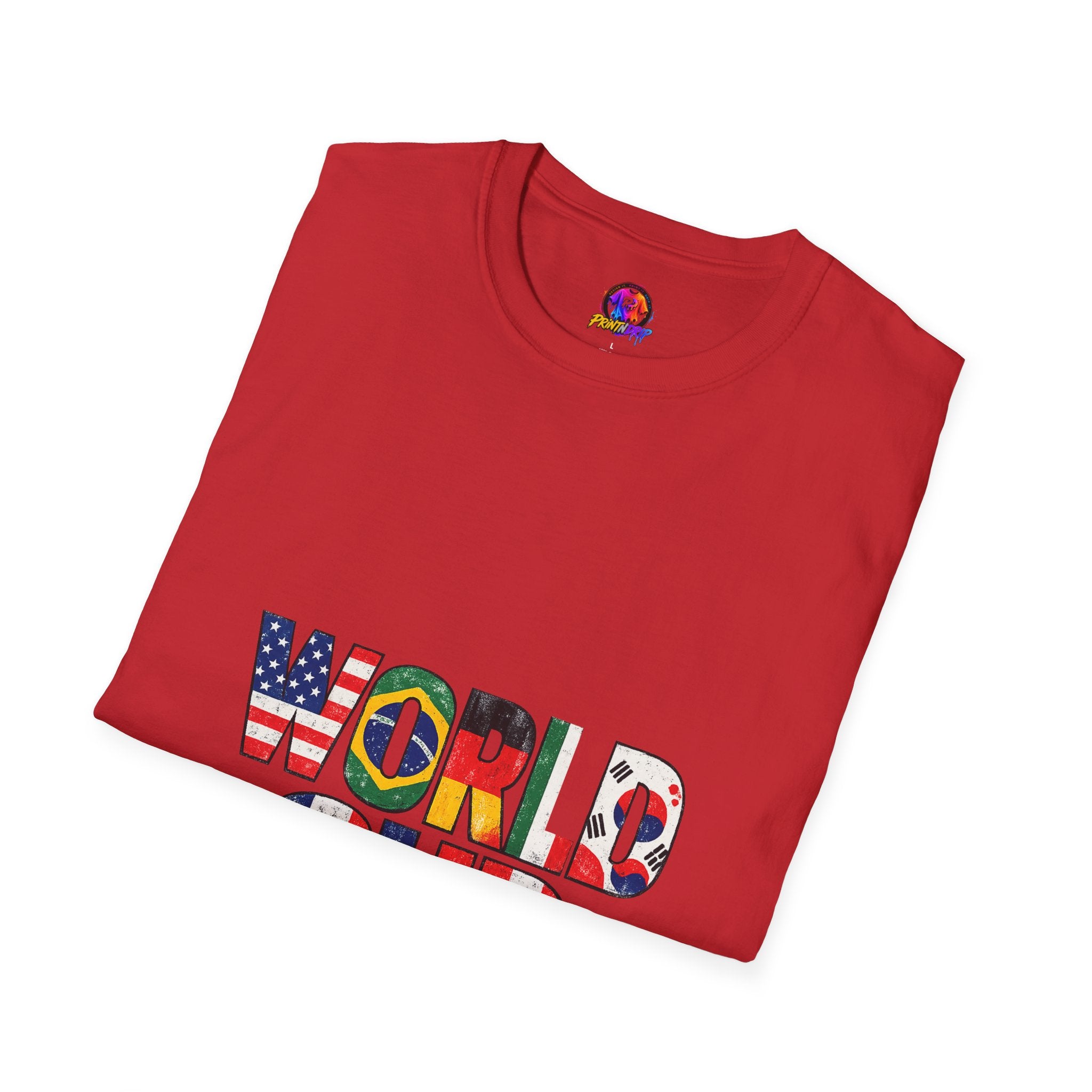 World Cup Flag Graphic T-Shirt — 'WORLD CUP' International Soccer Fans Tee