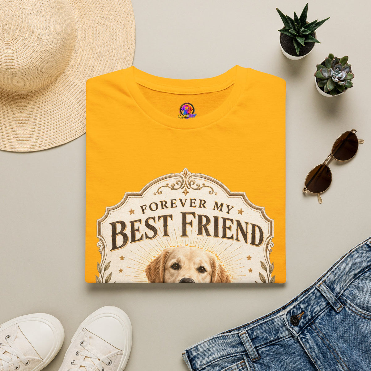 Forever My Best Friend Dog T-Shirt — Personalized Pet Tribute Tee