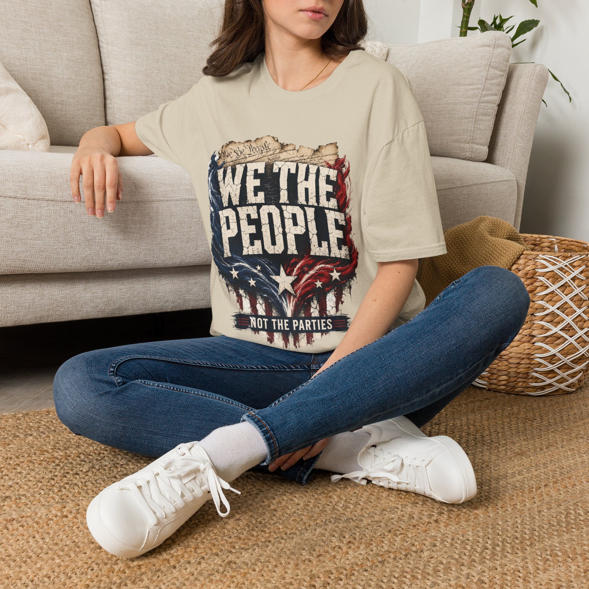 We The People T‑Shirt — Patriotic Americana Tee with ‘We The People’ Design