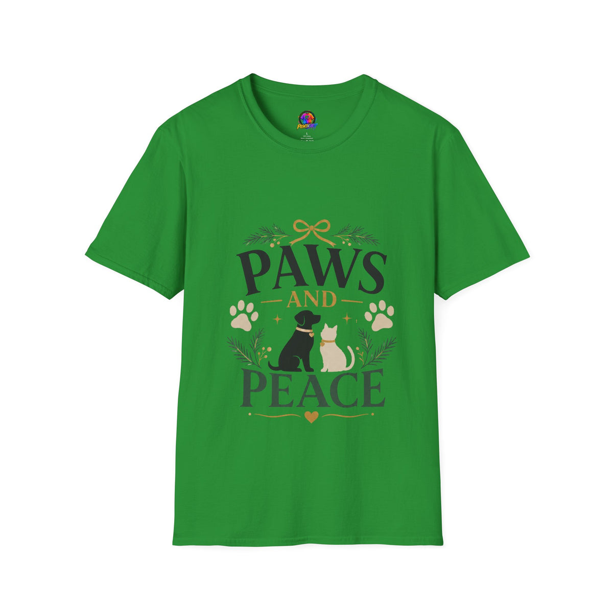 Paws and Peace T-Shirt — Cozy Pet Lover Tee