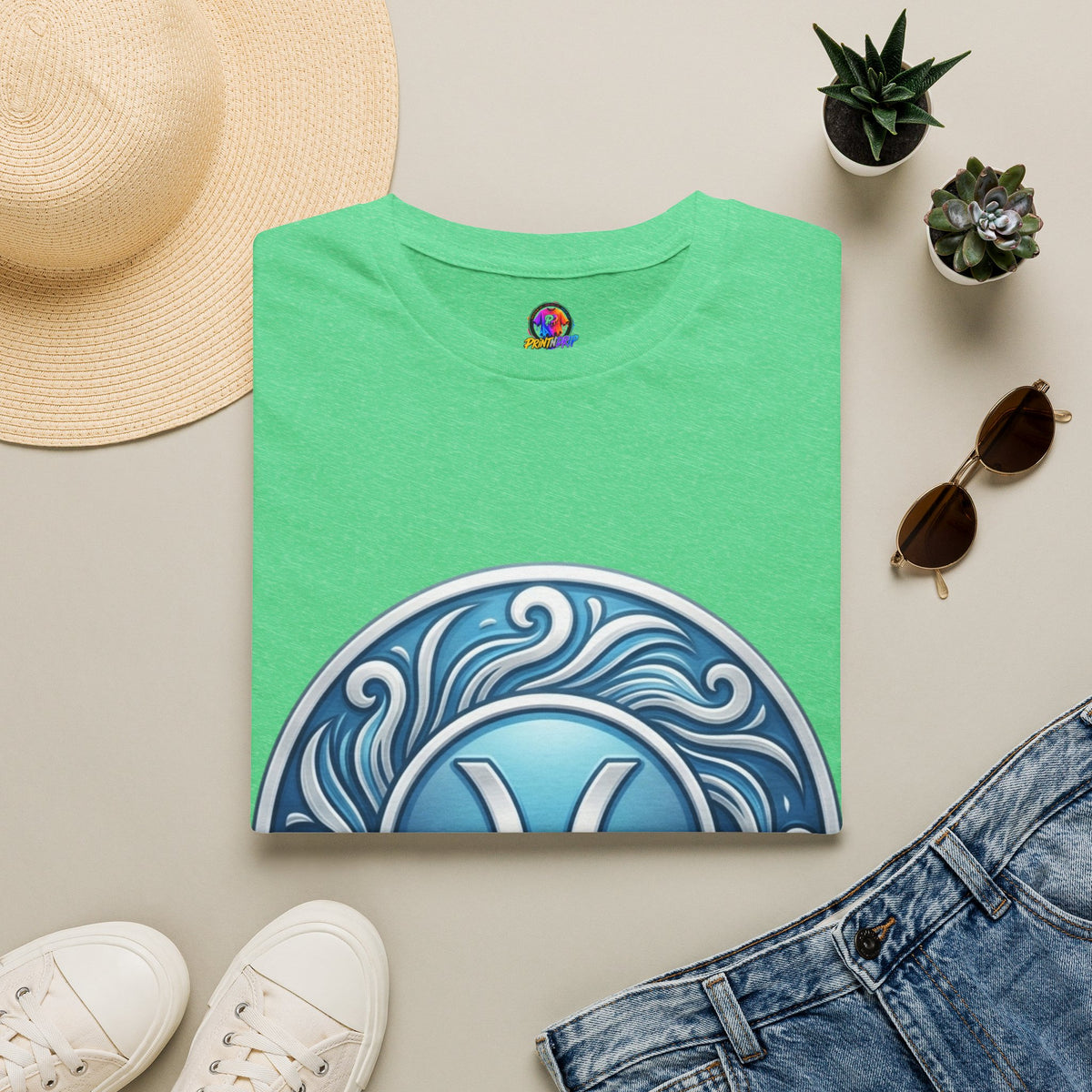 Pisces Zodiac T-Shirt – Blue Water Sign Astrology Tee