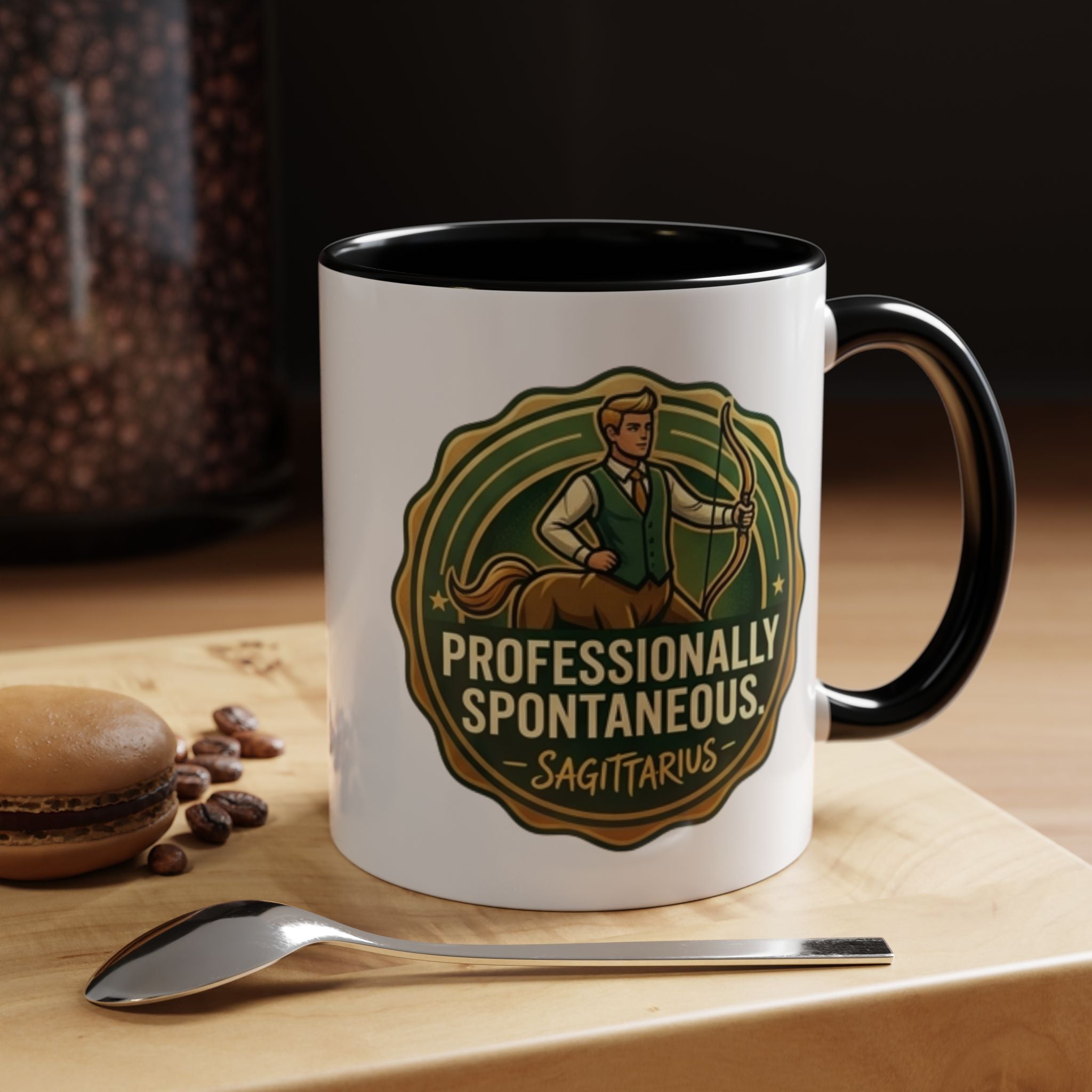 Sagittarius Coffee Mug - "Professionally Spontaneous" Zodiac Accent Mug