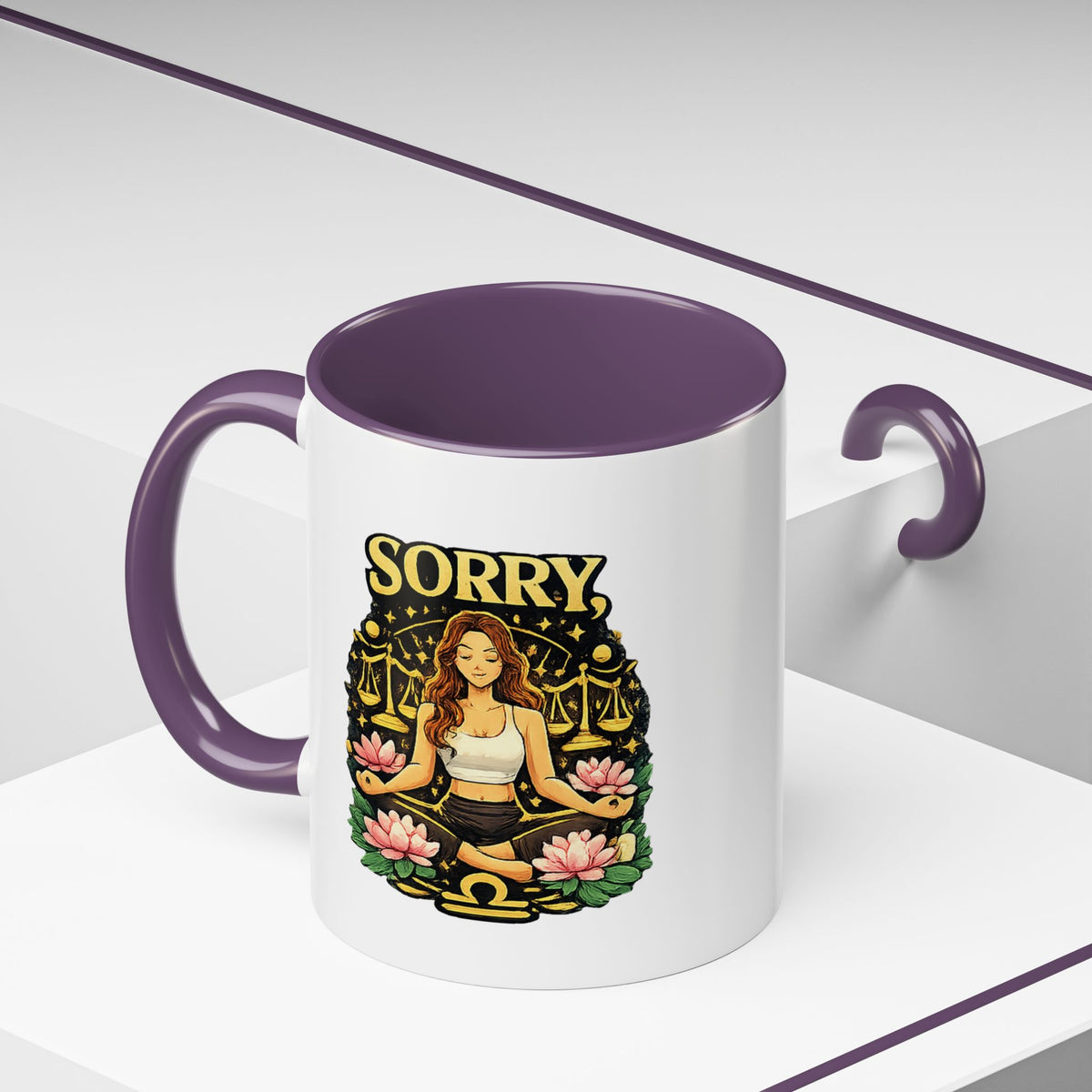 Libra Zodiac Accent Coffee Mug