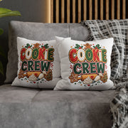 Christmas Cookie Crew Holiday Pillow — Festive Baking Christmas Throw Pillowcase