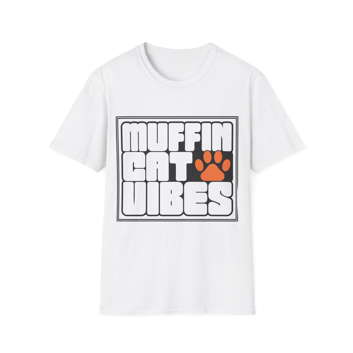 Muffin Cat Vibes T-Shirt — Retro Paw Print Cat Lover Tee - Trending Now - August 2026