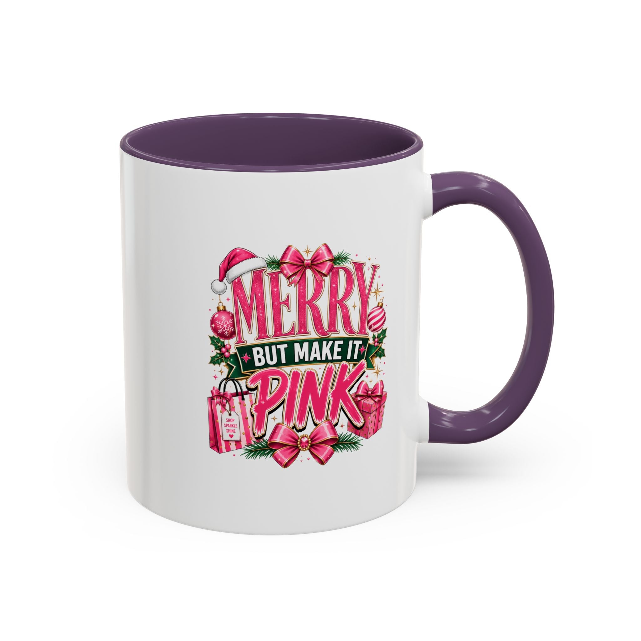 Accent Coffee Mug Merry Pink
