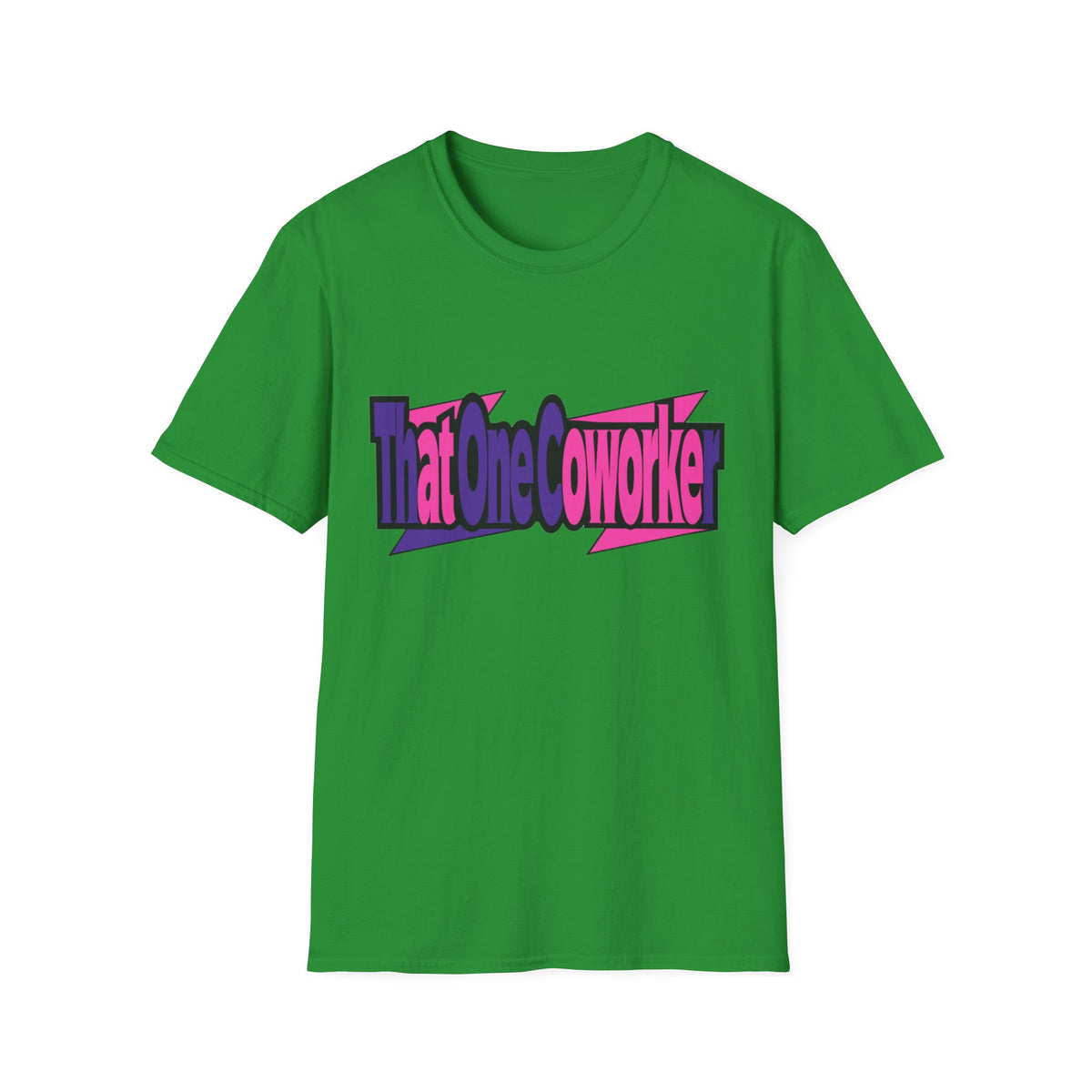 T-Shirt — Retro Pink & Purple 'That One Coworker' Graphic Tee - Trending Now - August 2026