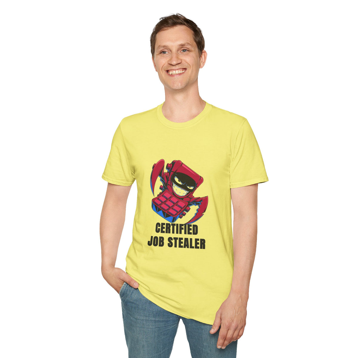 Certified Job Stealer T-Shirt — Funny Cartoon Ninja Heist Tee - Trending Now - August 2026