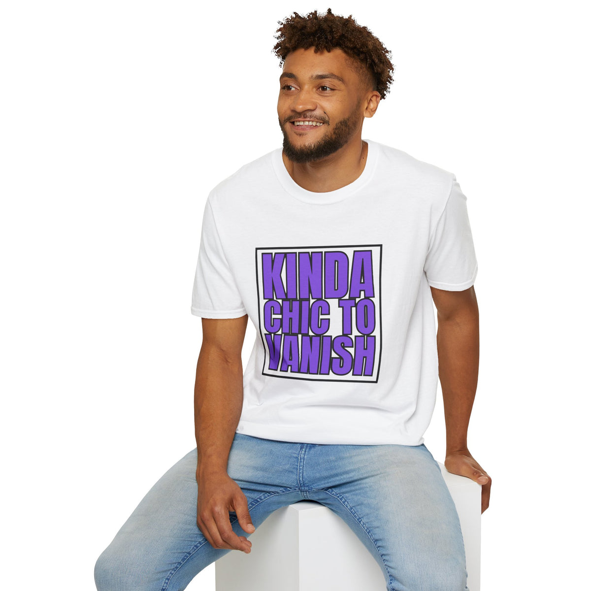 Kinda Chic to Vanish T-Shirt — Bold Purple Graphic Tee - Trending Now - August 2026