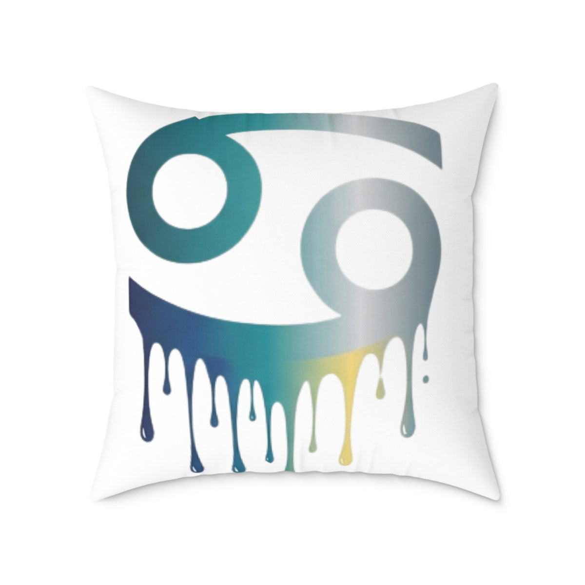 Cancer Zodiac Drip Pillow — Astrological Sign Home Decor