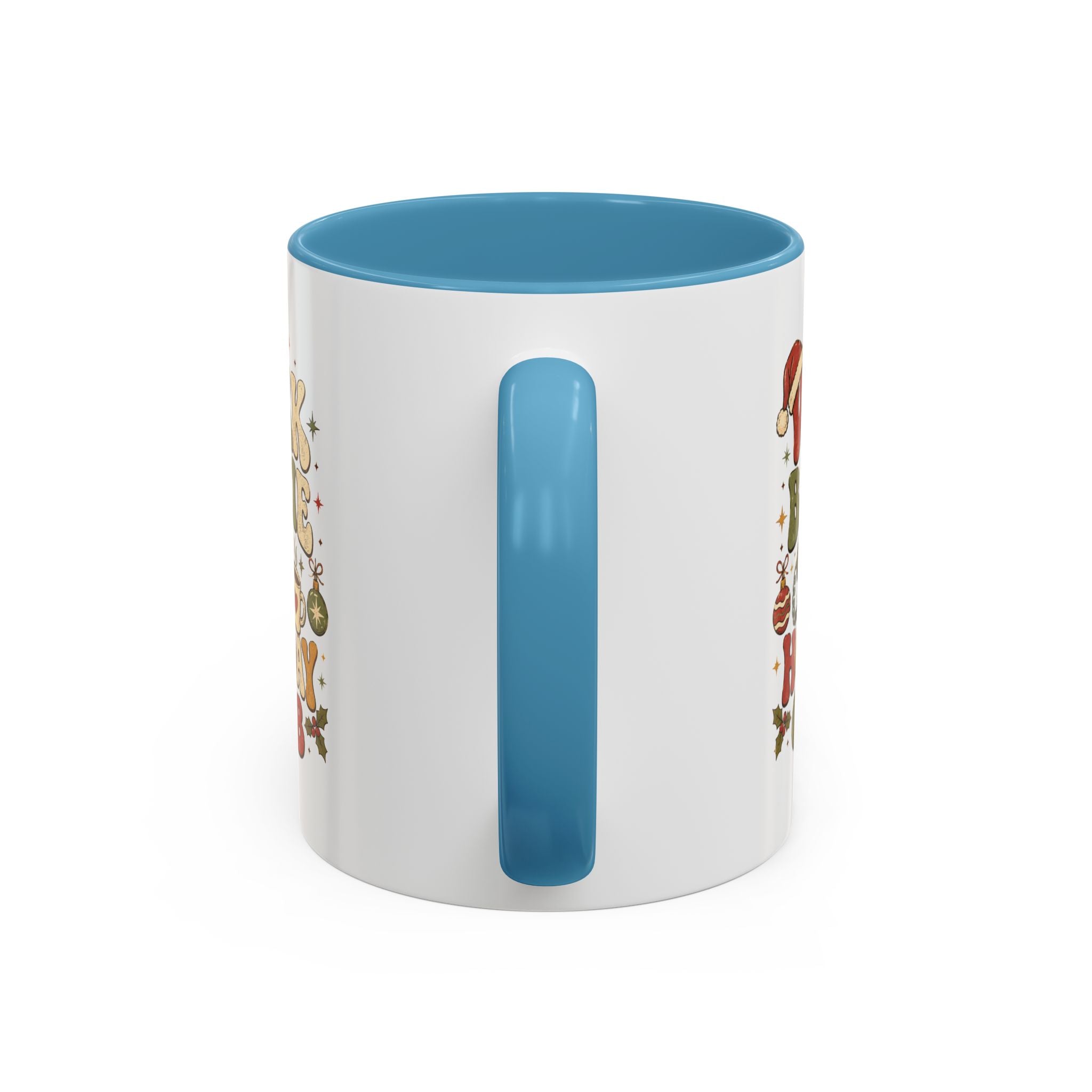Modern Day Christmas Work Bestie Holiday Club Coffee Mug — Retro Christmas Accent Mug