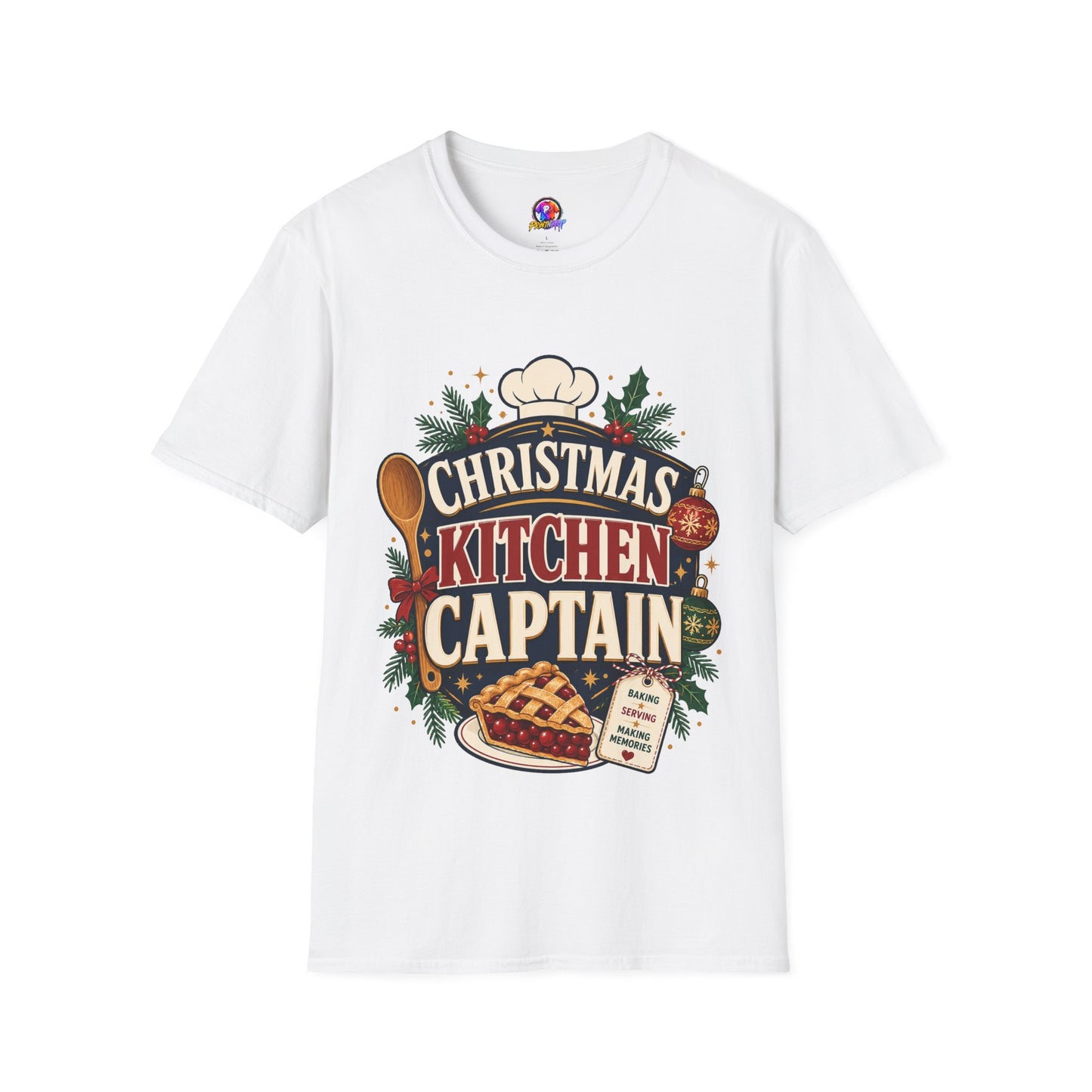 Christmas Kitchen Captain T-Shirt — Festive Holiday Cooking Tee