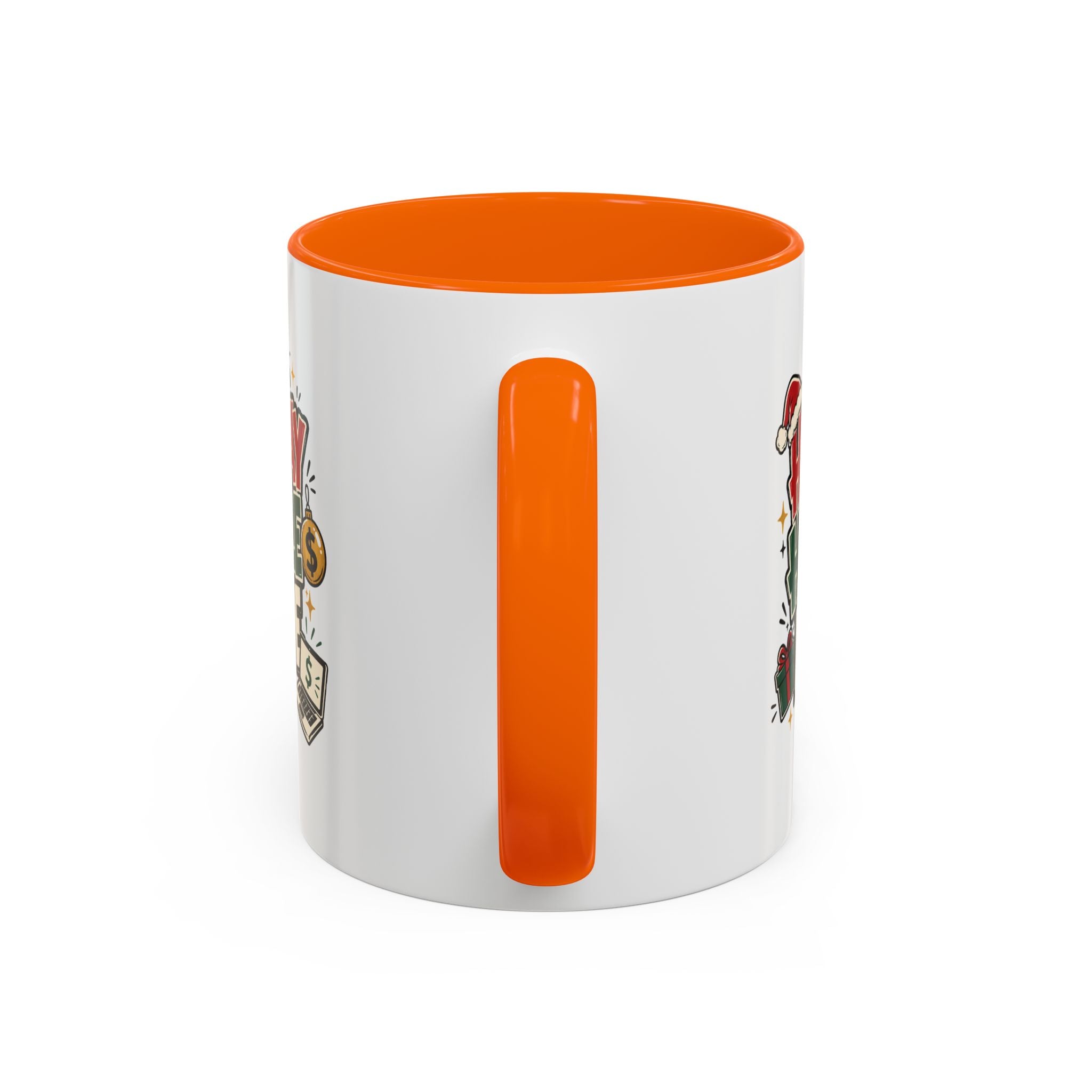 Modern Day Christmas Holiday Hustle Mode Coffee Mug — Festive Christmas Work Grind 11/15oz Accent Mug