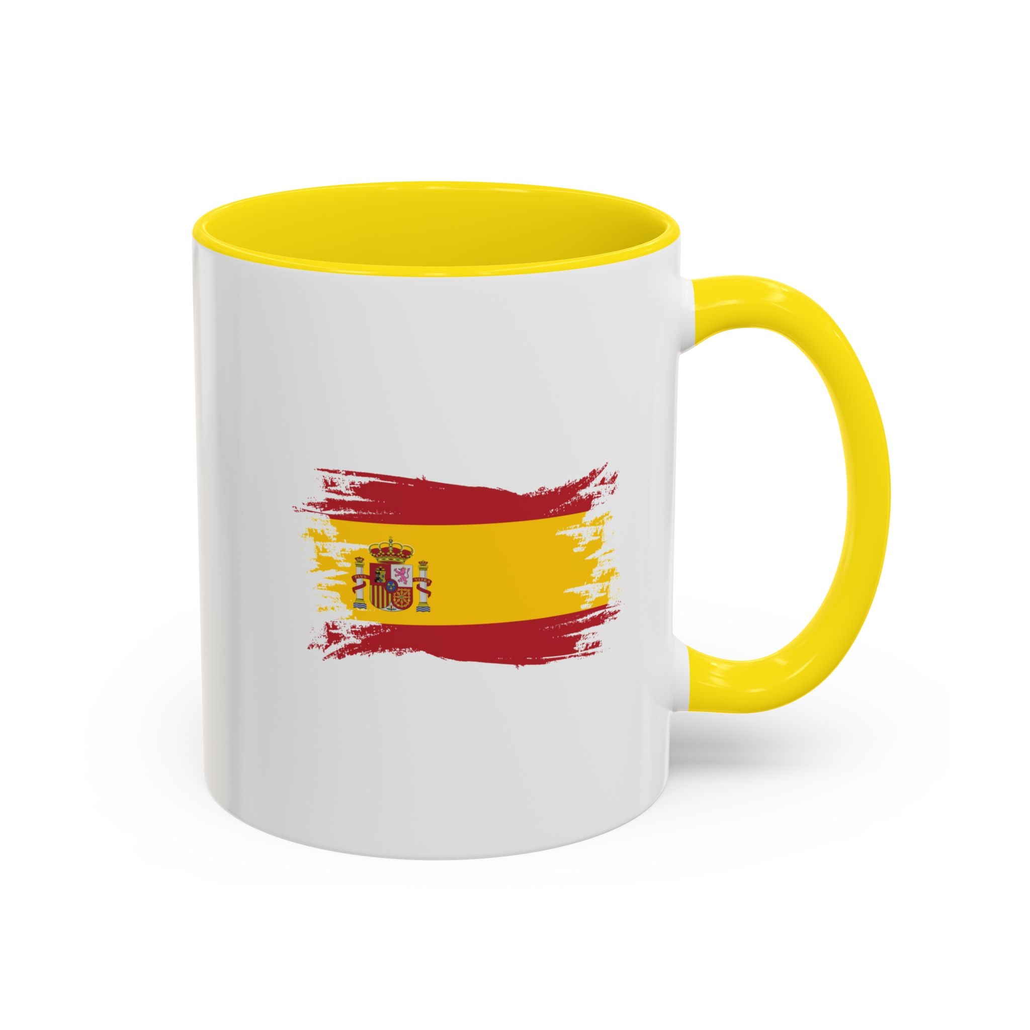 Spain Flag Coffee Mug — Spanish Brushstroke Accent Mug