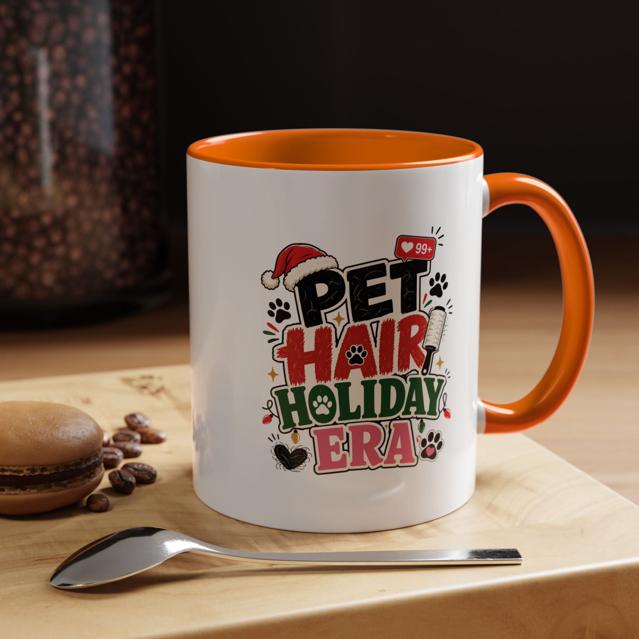 Modern Day Christmas Pet Hair Holiday Era Coffee Mug
