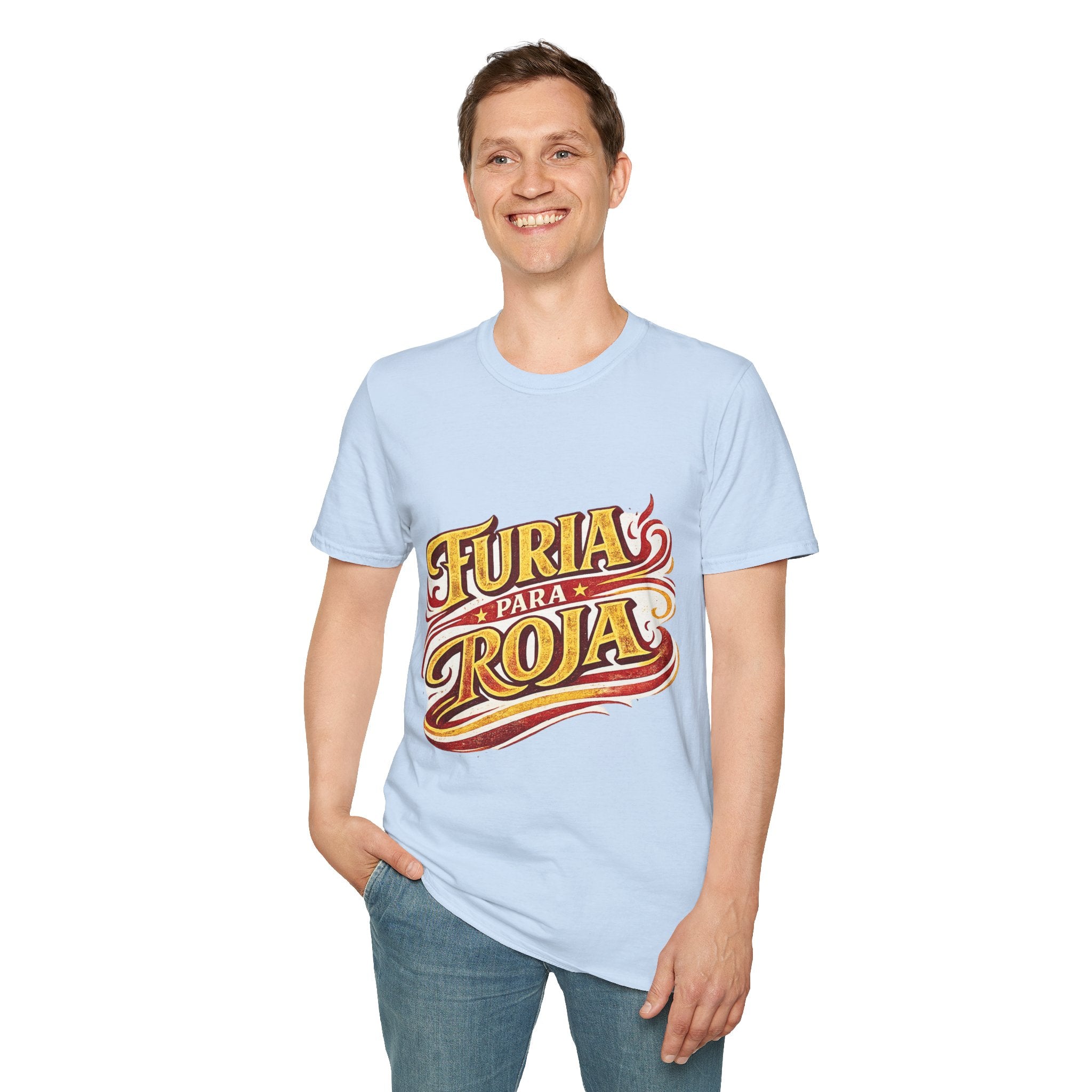 Spain Furia Para Roja T-Shirt — Vintage Flame Spanish Pride Soccer Tee