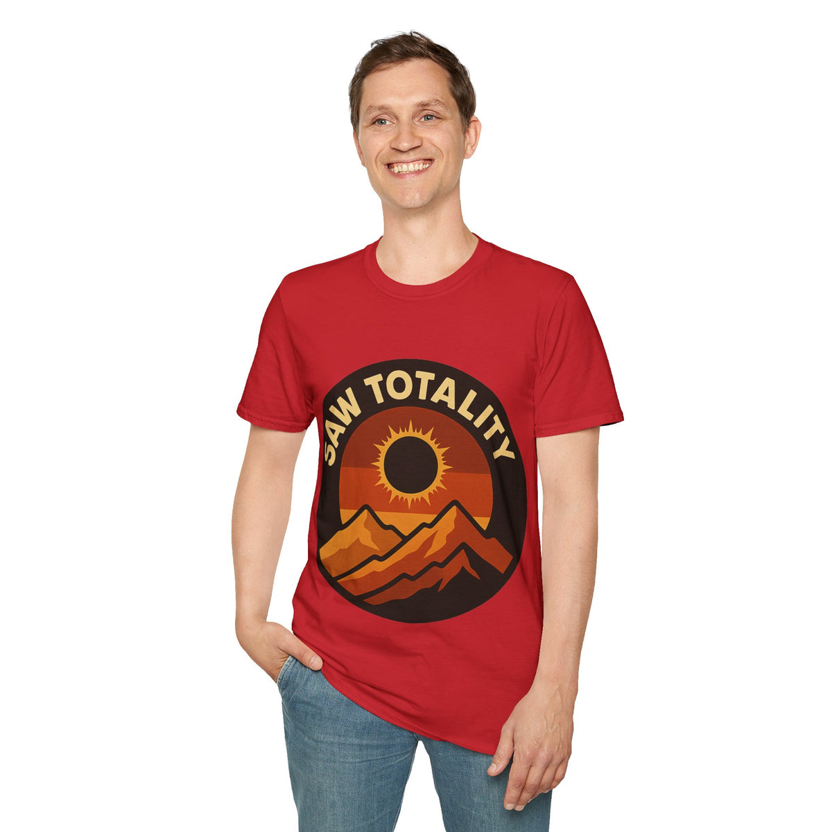 I Saw Totality Solar Eclipse Graphic Tee - Retro Nature Mountain T-Shirt - Trending Now - September 2026