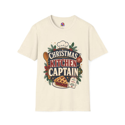 Christmas Kitchen Captain T-Shirt — Festive Holiday Cooking Tee