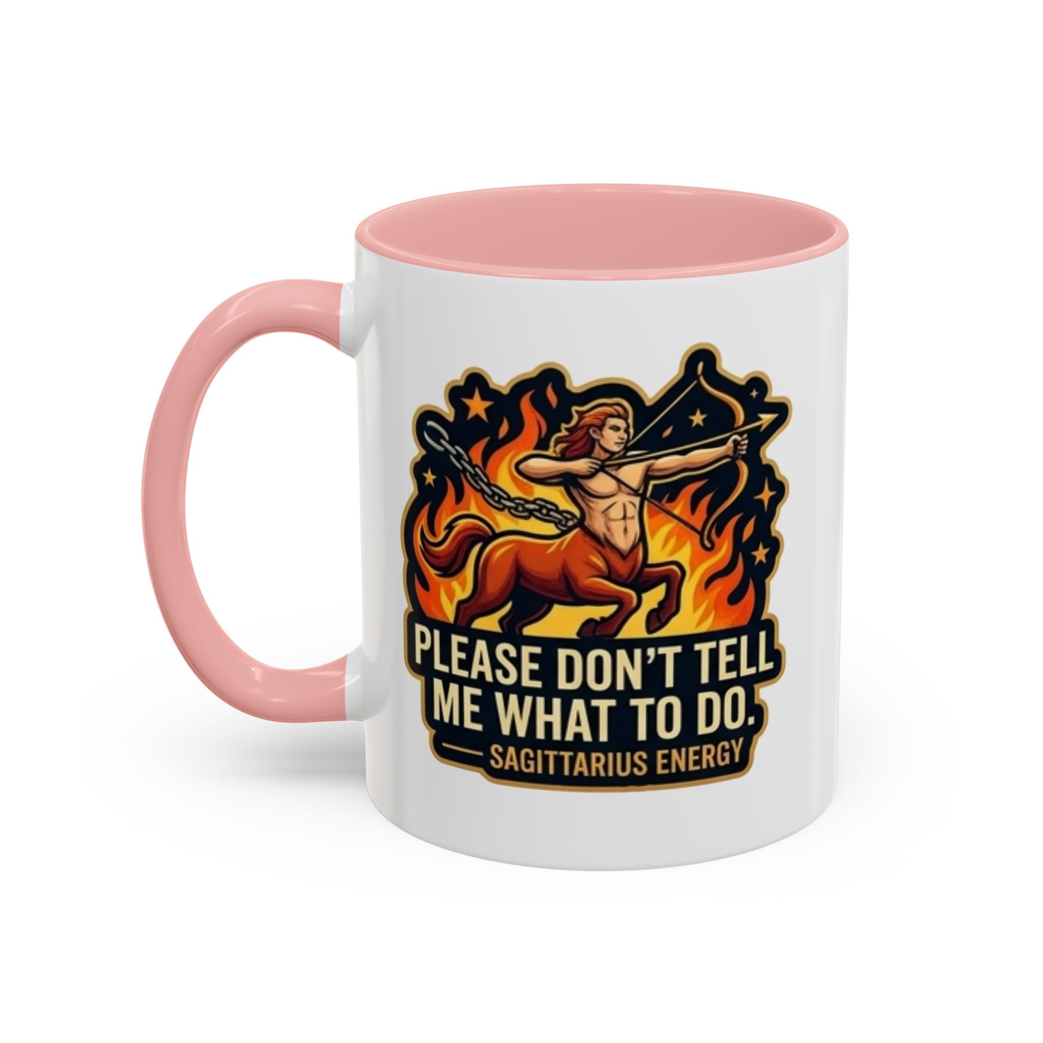 Sagittarius Coffee Mug — "Please Don't Tell Me What To Do" Zodiac Accent Mug (11/15oz)