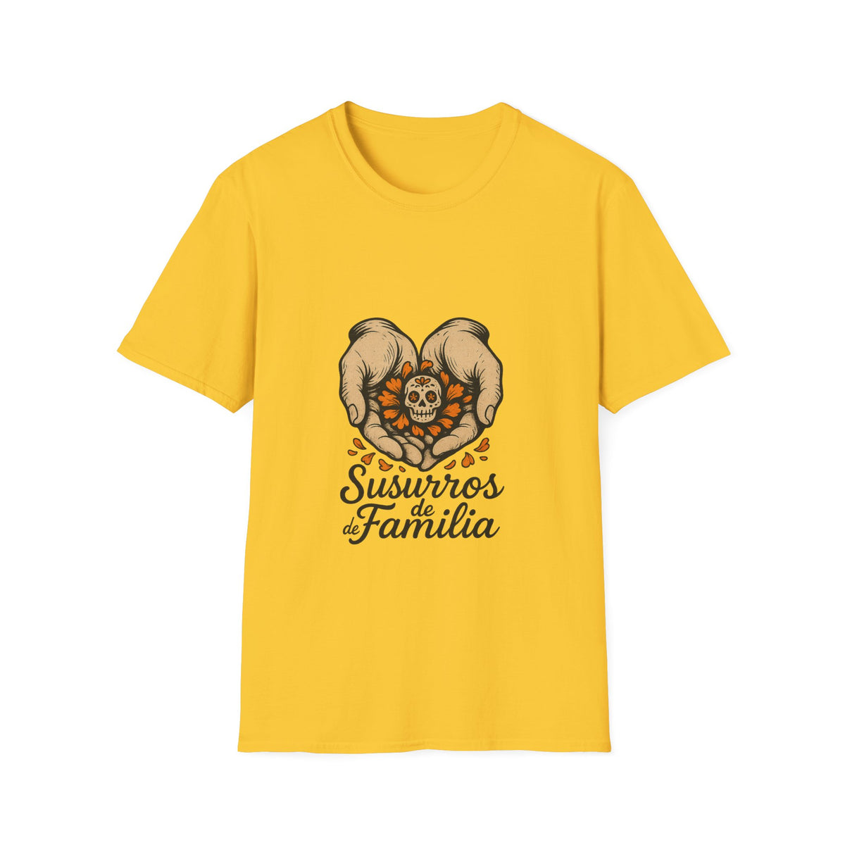 T‑Shirt — Sweetheart Pomeranians Heart Design with “Siempre Familia” Text - Trending Now - October 2026