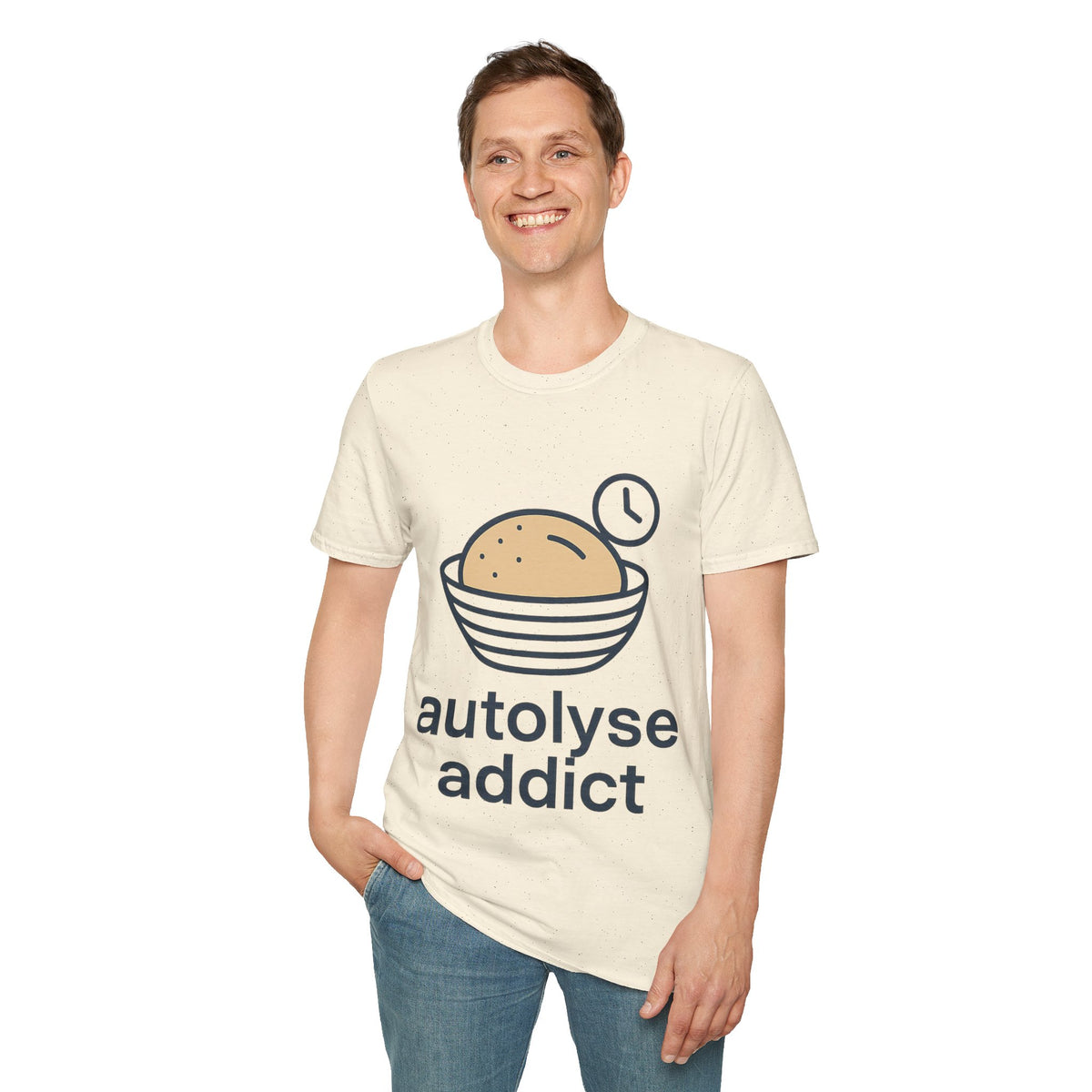 "Autolyse Addict" Funny Sourdough Baking Tee - Cute Bread Maker Pastry White T-Shirt - Trending Now - September 2026