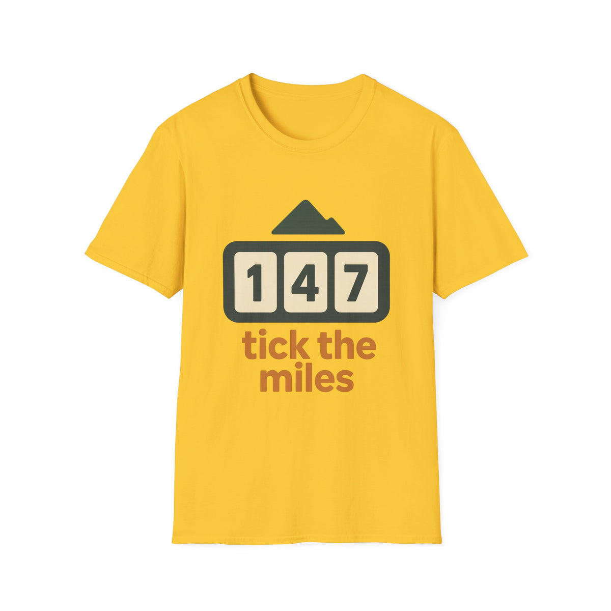 T-Shirt — 'Tick the Miles' Mileage Counter Graphic Tee - Trending Now - September 2026