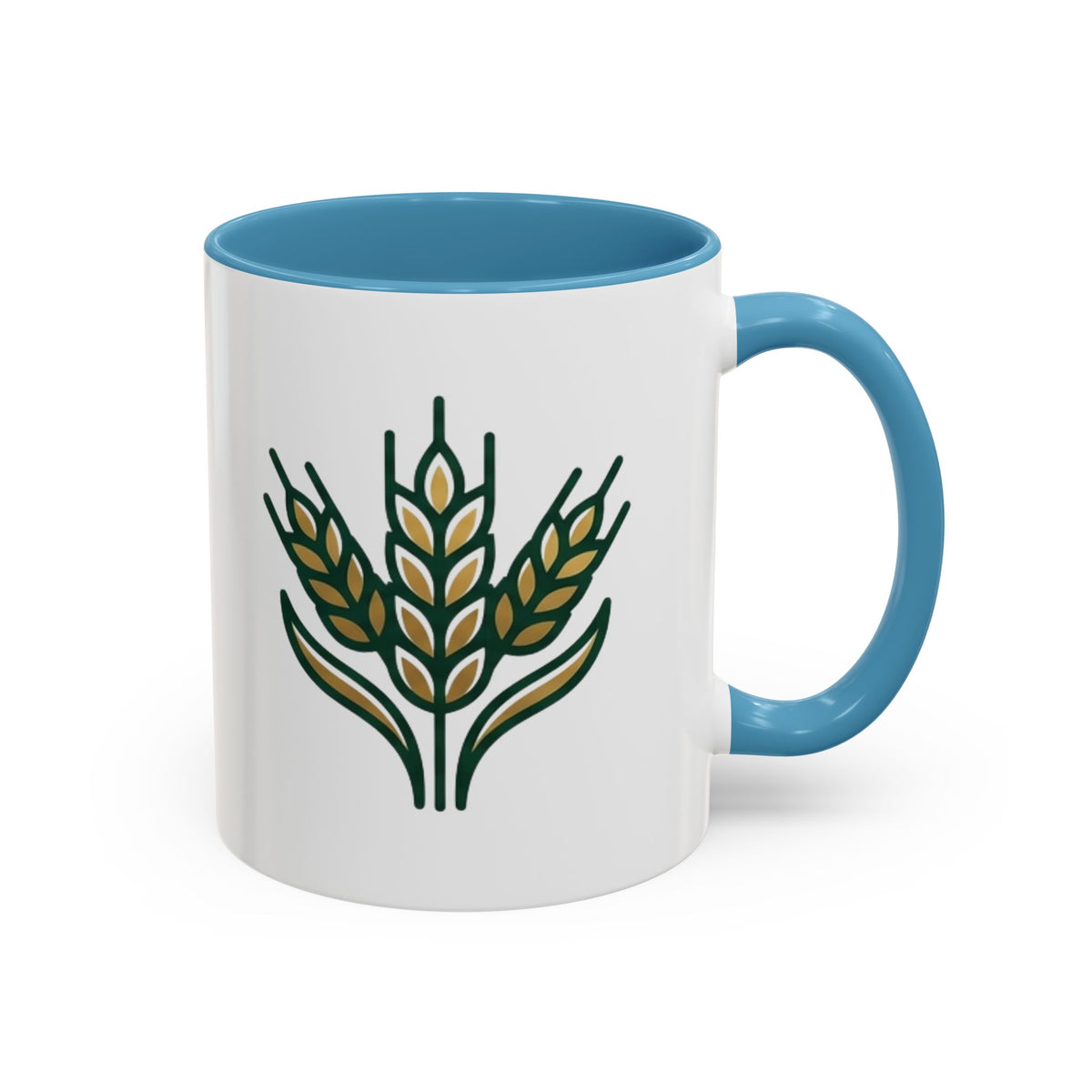 Virgo Zodiac Wheat Ear Accent Coffee Mug – Rustic Farmhouse Tea Cup