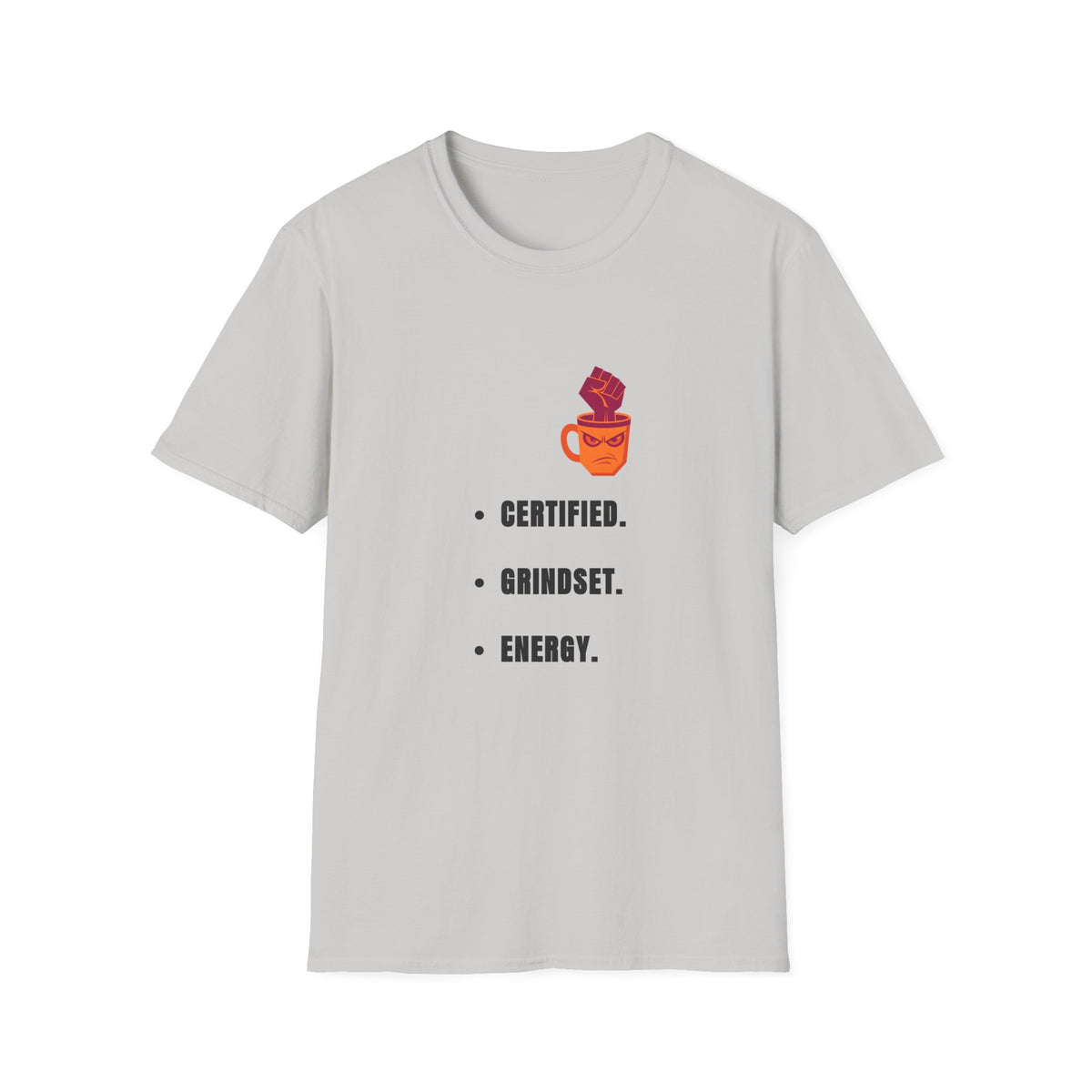 Certified Mindset Tee — "Certified. Mindset. Energy." Motivational Graphic T-Shirt - Trending Now - September 2026
