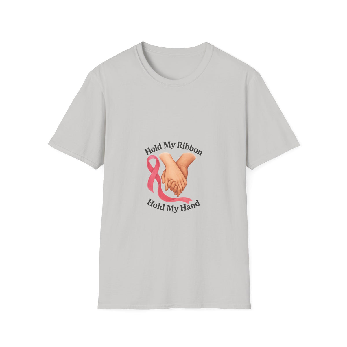 Breast Cancer Awareness T-Shirt — "Hold My Ribbon, Hold My Hand" - Trending Now - October 2026
