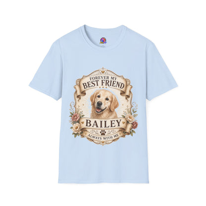 Forever My Best Friend Golden Retriever T-Shirt — Personalized Pet Memorial Tee