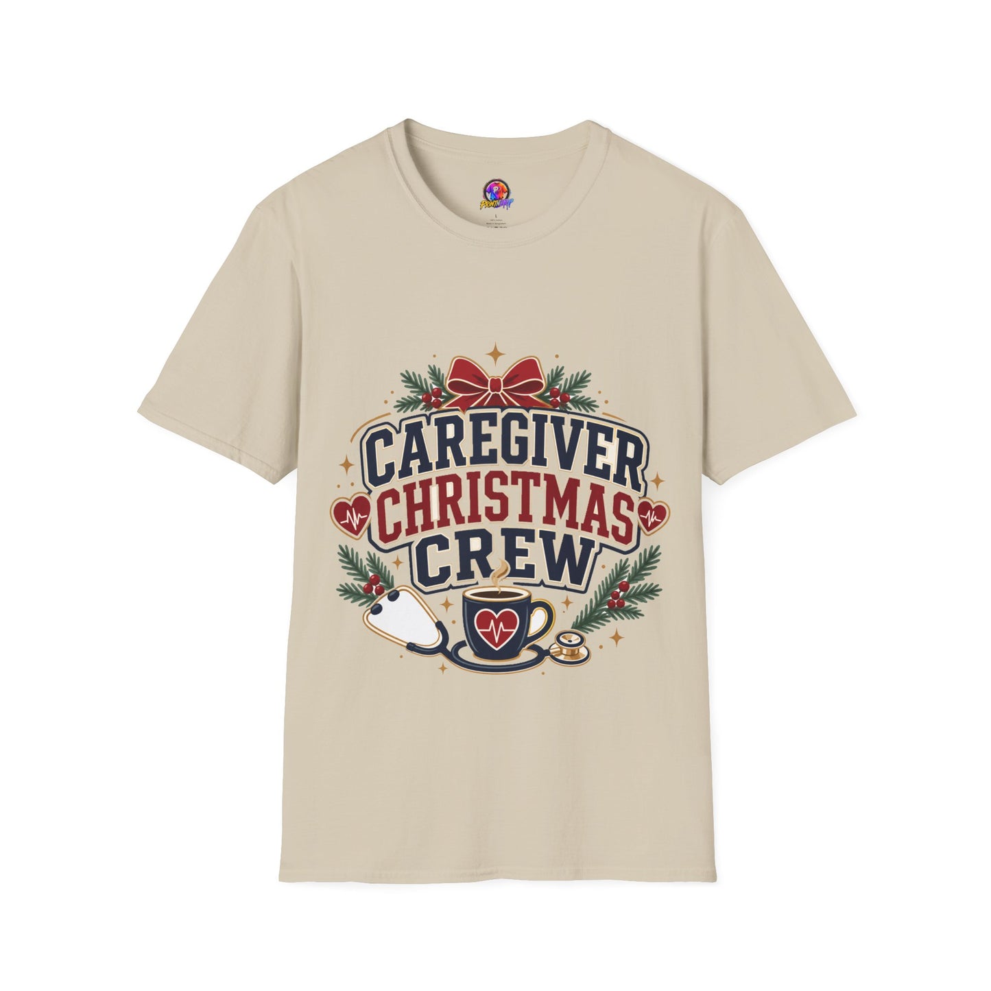 Caregiver Christmas Crew T-Shirt — Holiday Nurse & Caregiver Gift