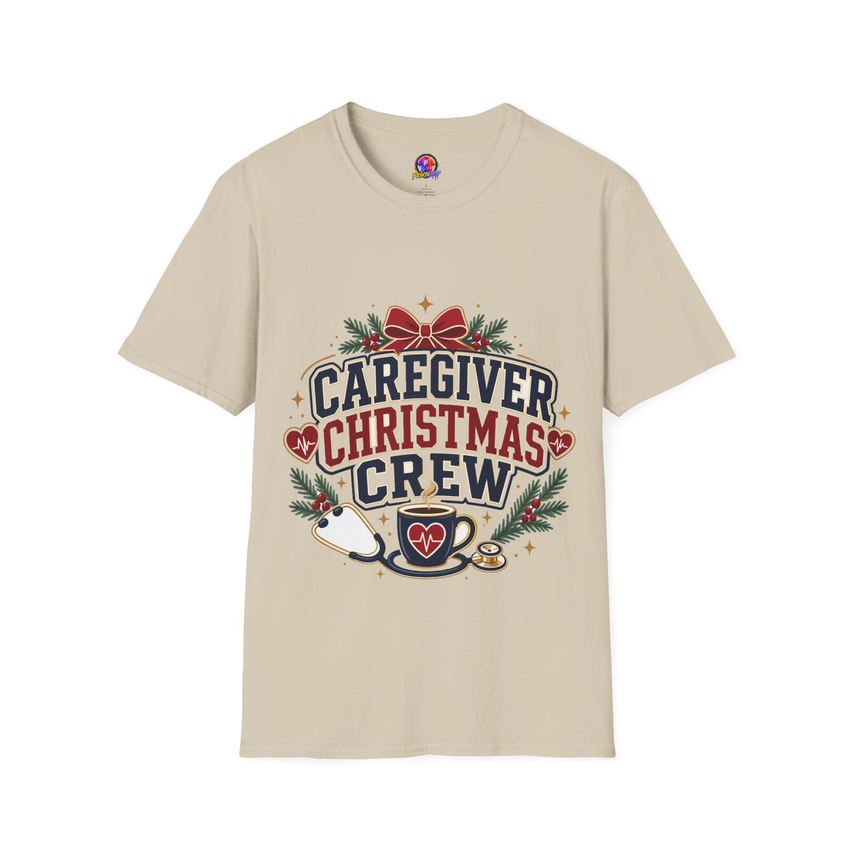 Caregiver Christmas Crew T-Shirt — Holiday Nurse & Caregiver Gift