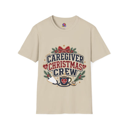 Caregiver Christmas Crew T-Shirt — Holiday Nurse & Caregiver Gift