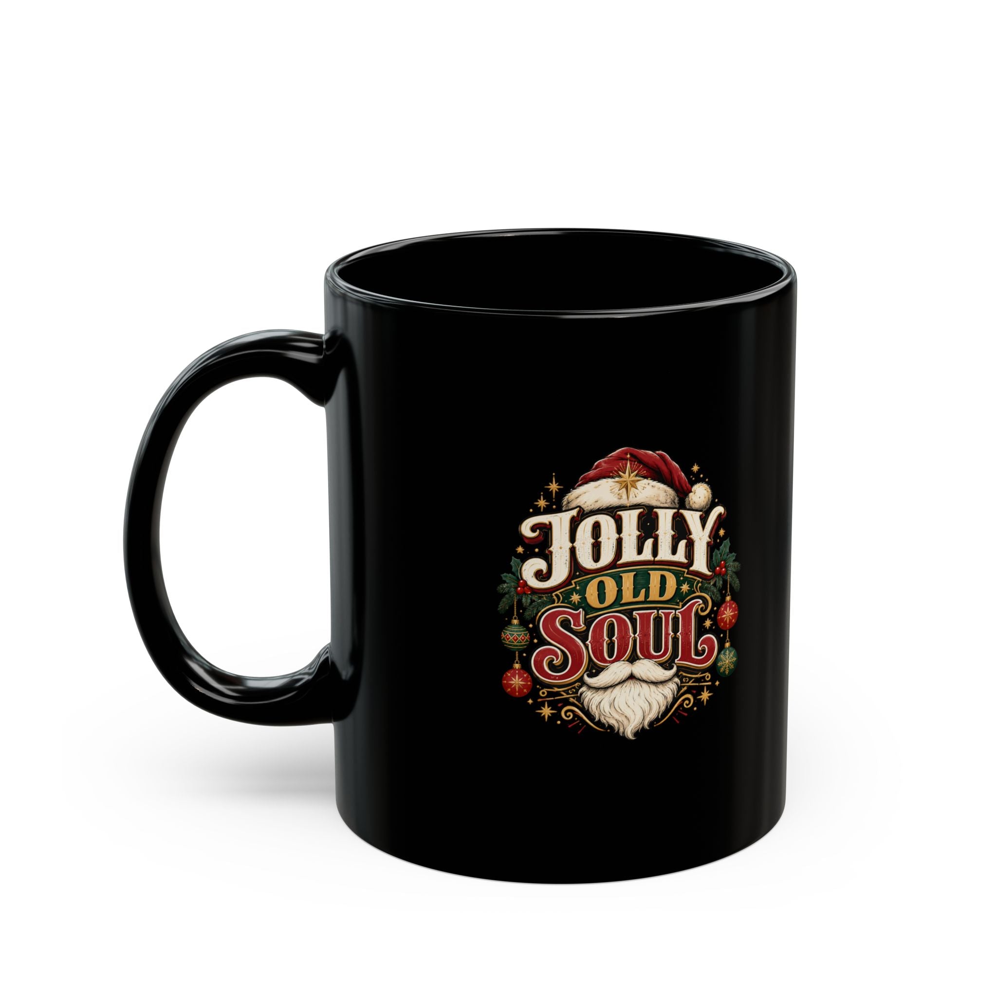 Jolly Old Soul Christmas Mug — Festive Santa Holiday Coffee Cup