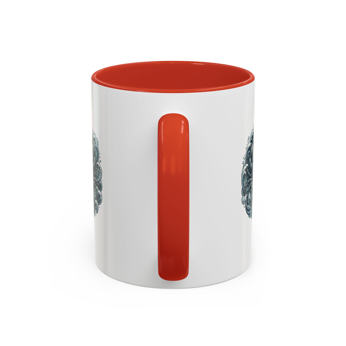 Cancer Zodiac Crab Ocean Crest Accent Coffee Mug