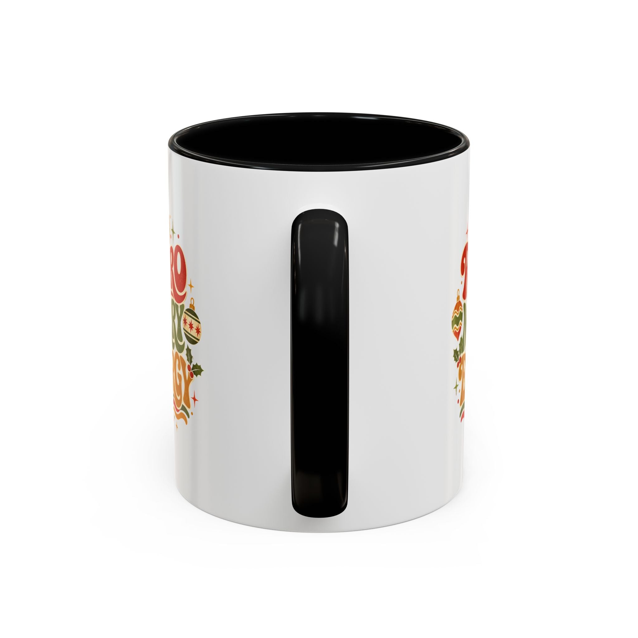Modern Day Christmas Retro Merry Energy Coffee Mug — Festive 70s Holiday Design