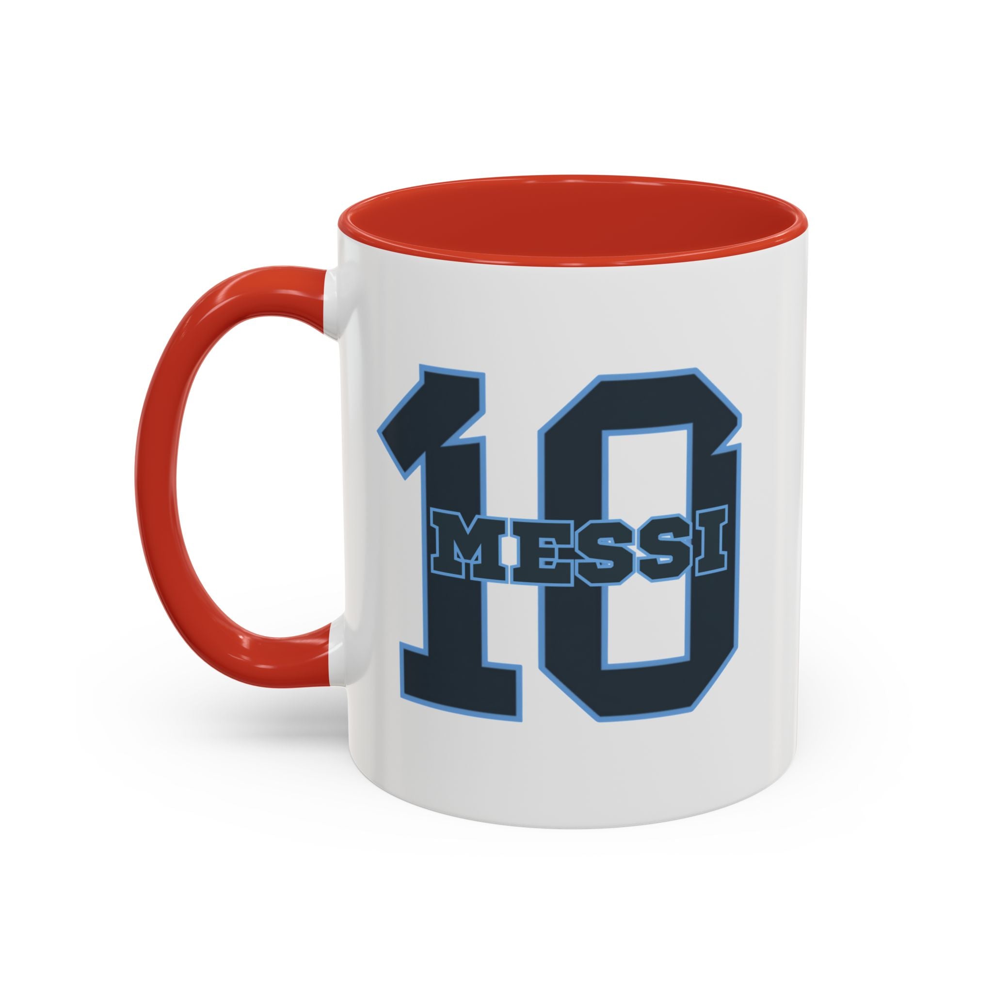 10 'Messi' Accent Coffee Mug — Soccer Jersey Number Coffee Cup