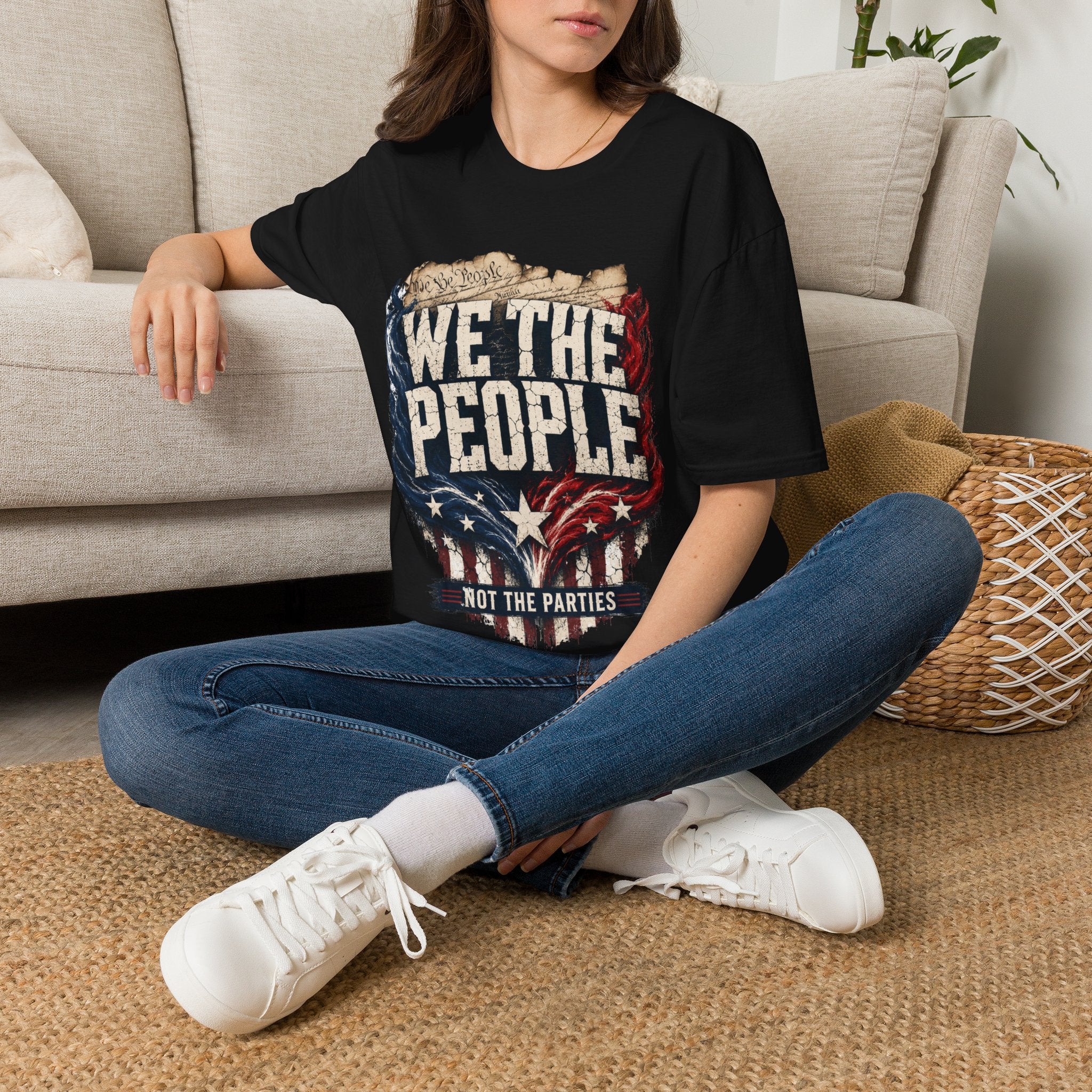 We The People T‑Shirt — Patriotic Americana Tee with ‘We The People’ Design
