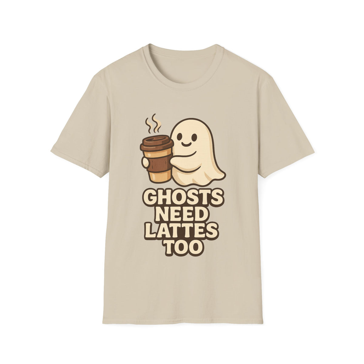 Ghosts Need Lattes Too T-Shirt - Trending Now - August 2026