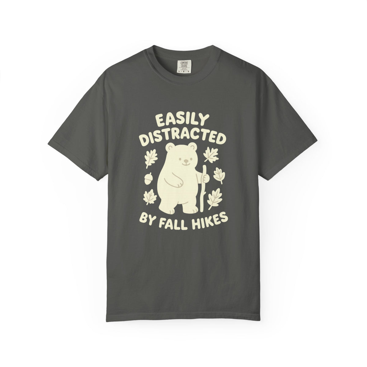 Fall Hikes Bear T-Shirt — "Easily Distracted By Fall Hikes" Autumn Hiking Tee - Trending Now - October 2026