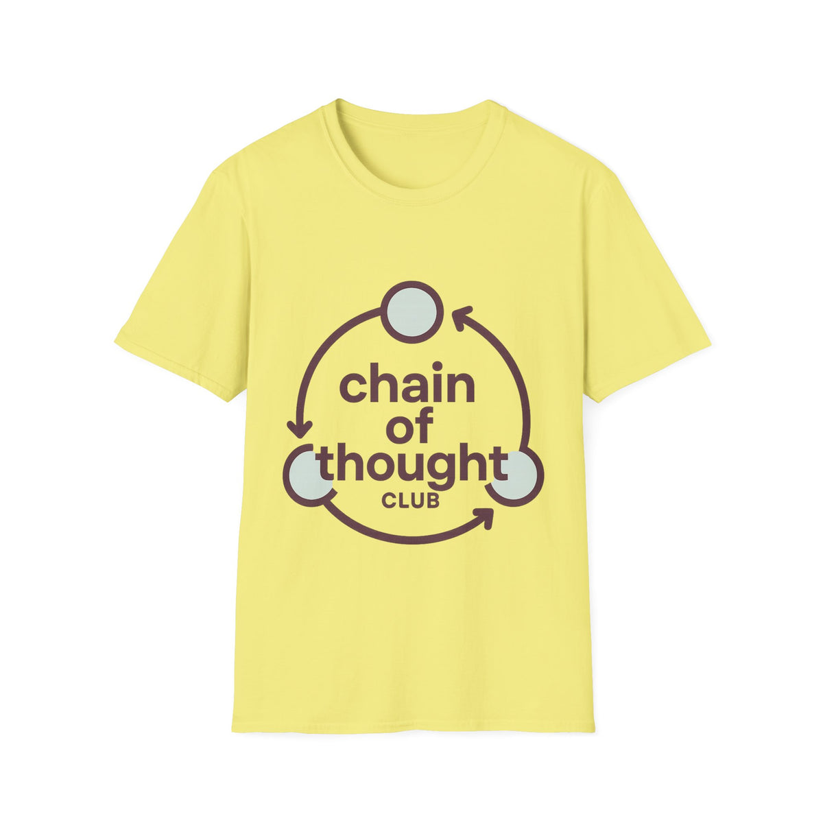 "Chain Of Thought" Minimalist Emblem Tee | Intellectual Philosophy T-Shirt - Trending Now - September 2026