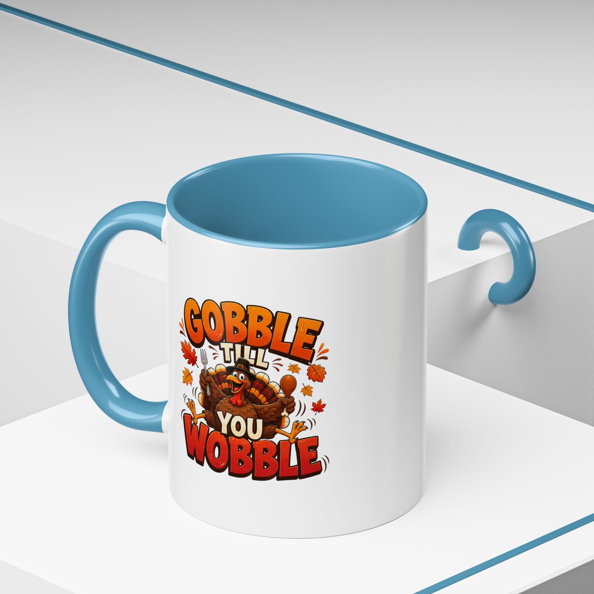Thanksgiving Mug Gobble ’Til You Wobble Thanksgiving Coffee Mug