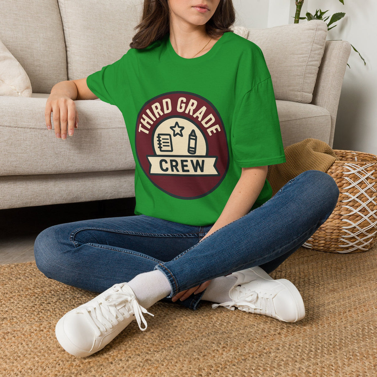 Third Grade Crew T-Shirt — Retro School Teacher & Student Tee - Trending Now - August 2026