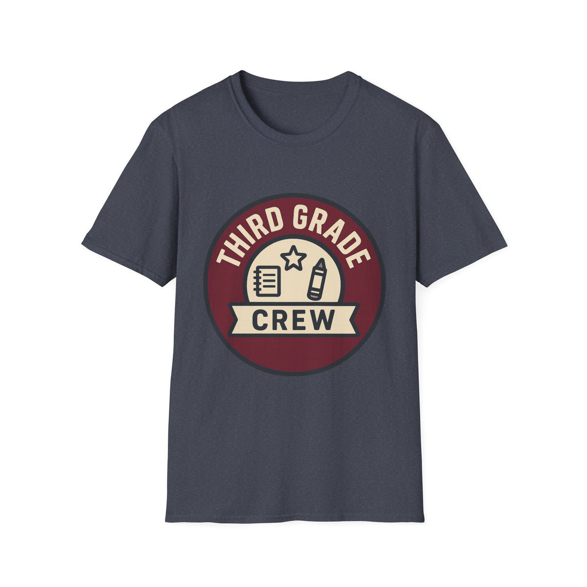 Third Grade Crew T-Shirt — Retro School Teacher & Student Tee - Trending Now - August 2026